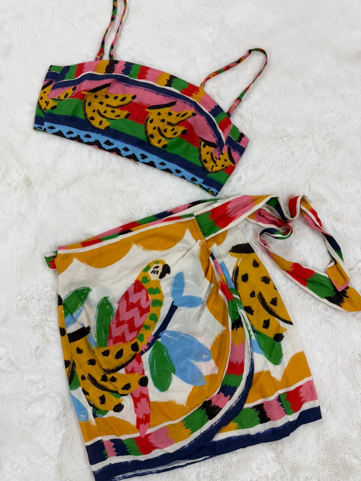 Wrap around skirt&top