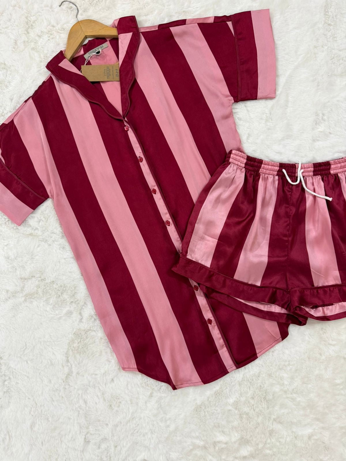 Night dress with shorts